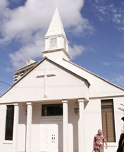 ハピネスウエディング　ハワイ挙式0032 ホノルル・チャーチ・オブ・ゴッド教会挙式